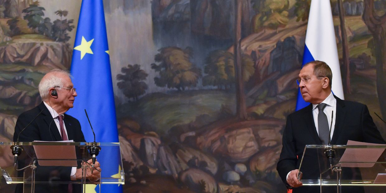 Встреча главы МИД РФ С. Лаврова и верховного представителя ЕС Ж. Борреля
