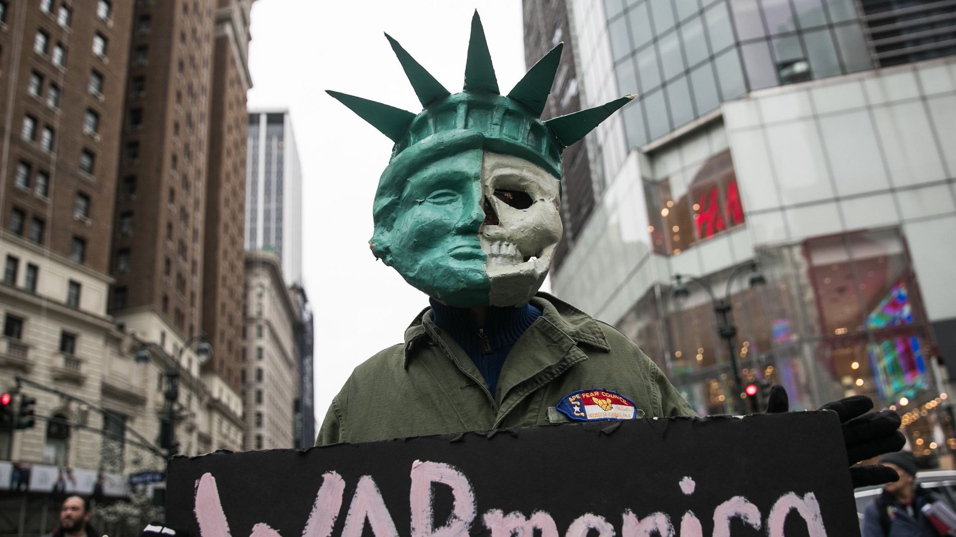 Акция протеста в США против ударов по Сирии - ИноСМИ, 1920, 19.06.2022