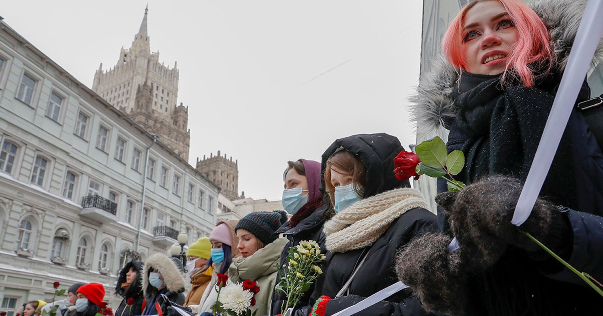 Митинг в поддержку Навального в Москве Митинг в поддержку Навального в Москве - ИноСМИ, 1920, 15.02.2021