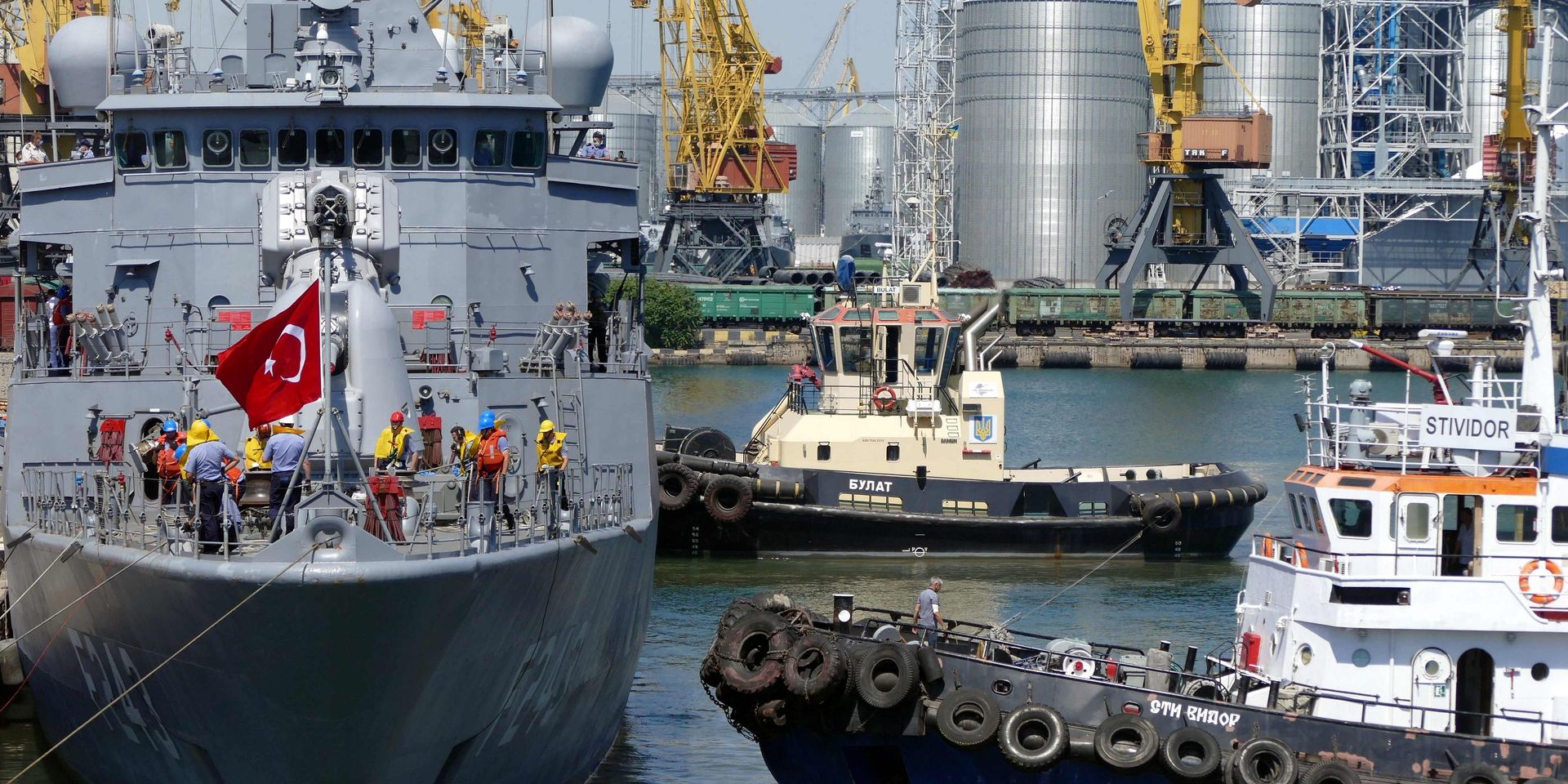 Эскадра НАТО в составе пяти кораблей зашла в Одессу. Фрегат «Йлдирим» ВМС Турции - ИноСМИ, 1920, 18.02.2021