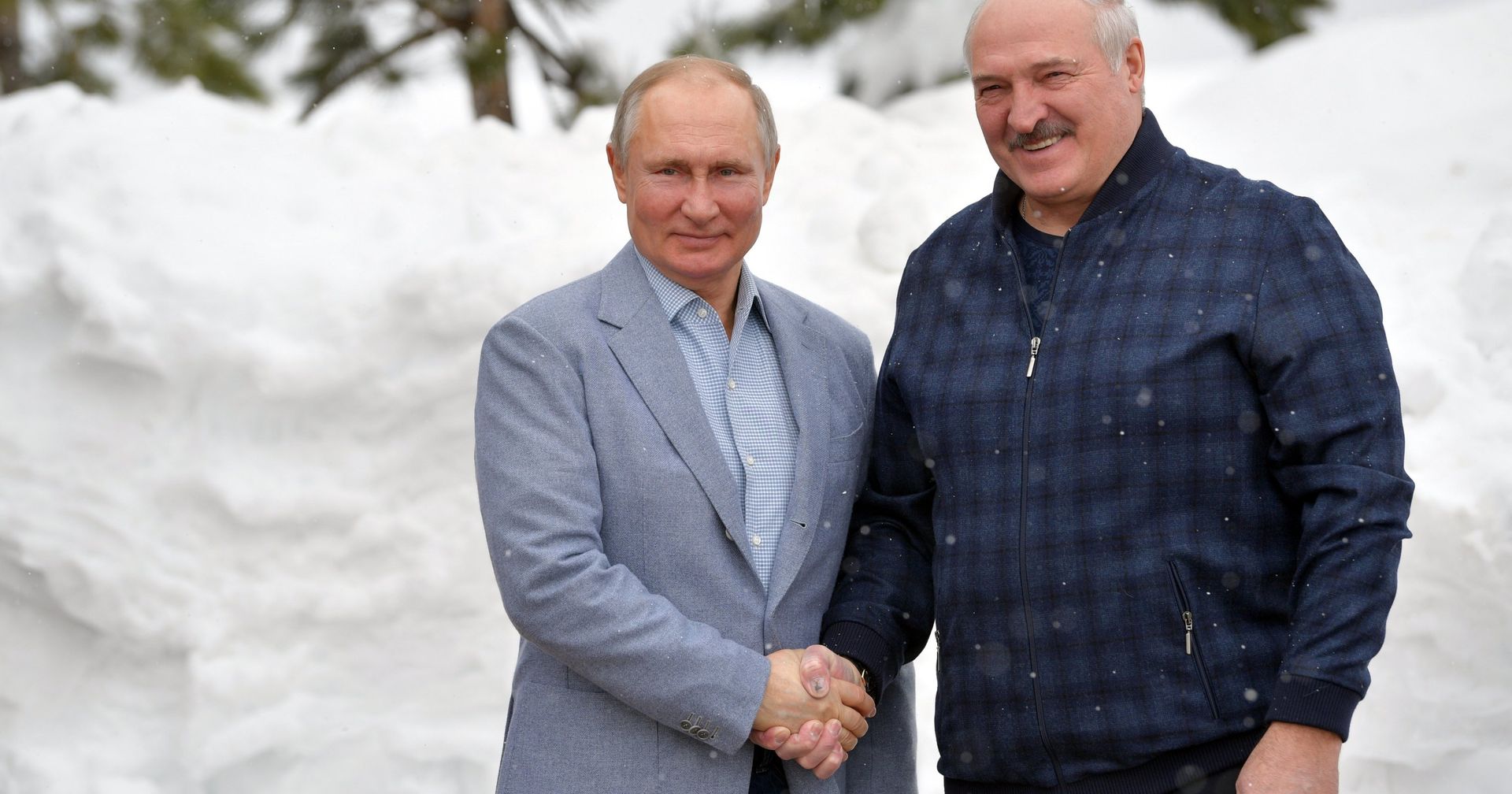 Президент РФ В. Путин встретился с президентом Белоруссии А. Лукашенко - ИноСМИ, 1920, 22.02.2021