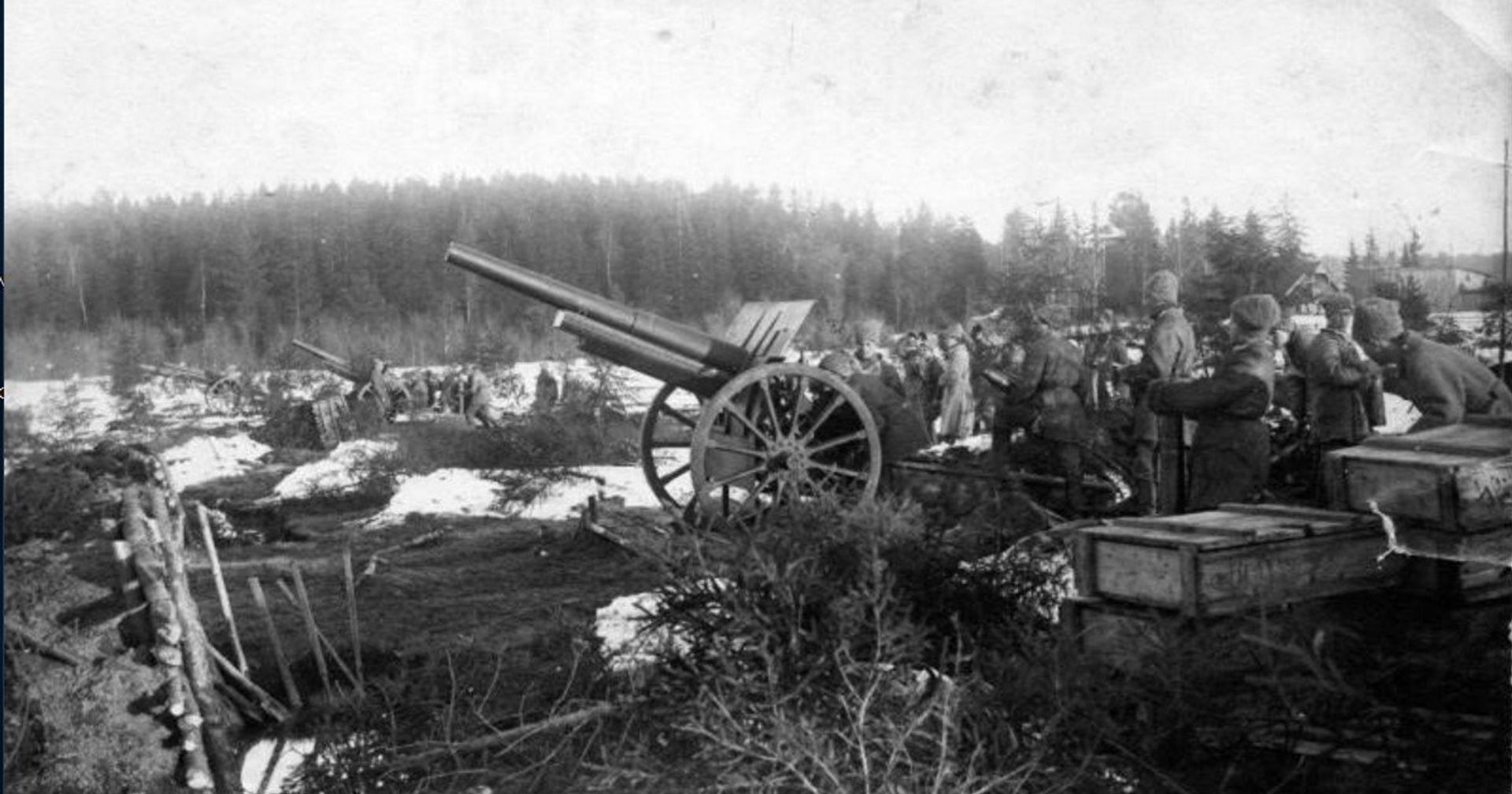 Обстрел кронштадтских фортов курсовой батареей. Кронштадт. 1921 год - ИноСМИ, 1920, 06.03.2021
