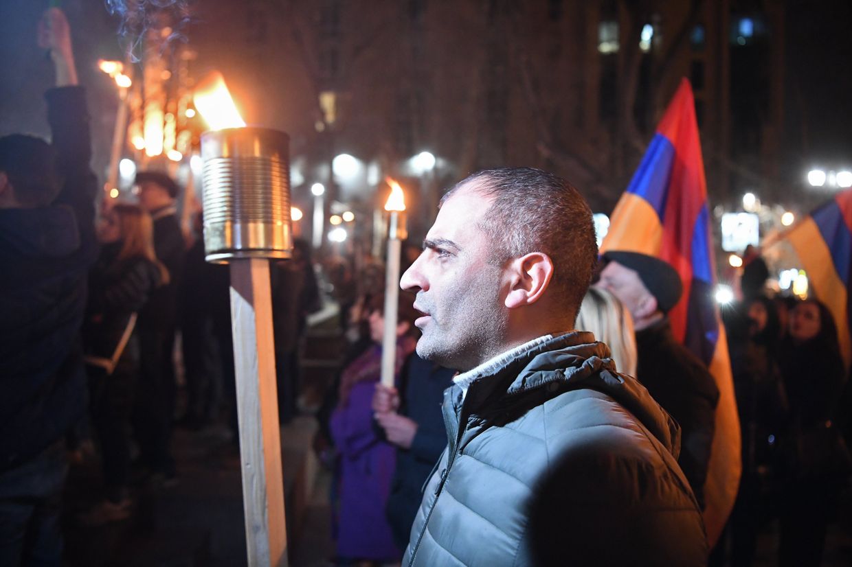 Акция протеста оппозиции в Ереване