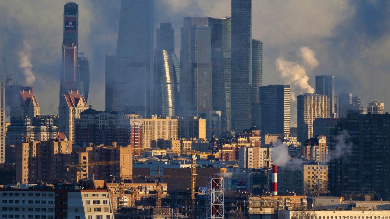 Вид на деловой центр Москва-Сити в Москве