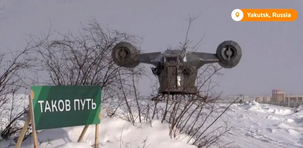 Русские любители фантастики построили точную копию корабля Мандалорианца