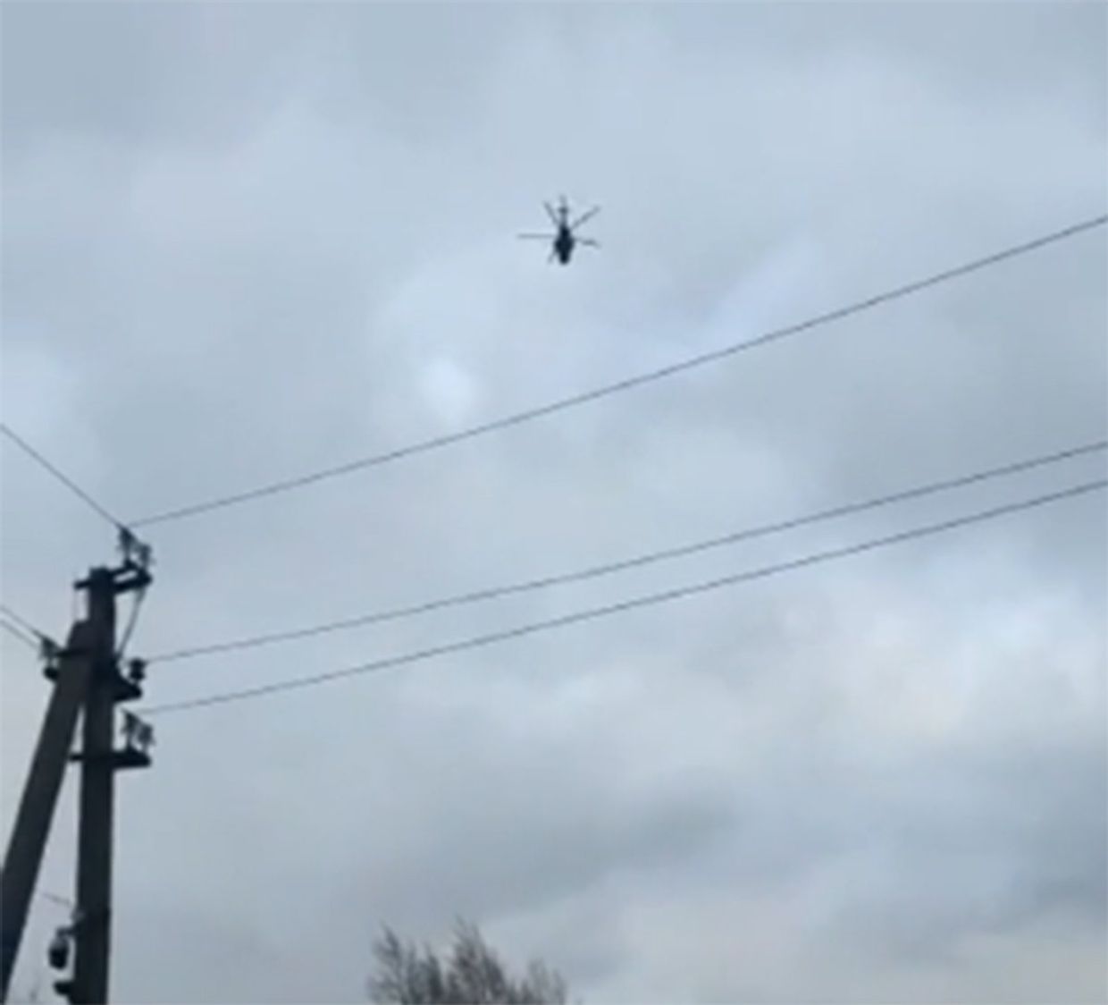 Российский «Ми-8» засекли в воздушном пространстве Украины