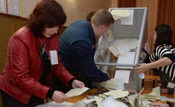 Подсчет голосов по итогам референдума о статусе Крыма