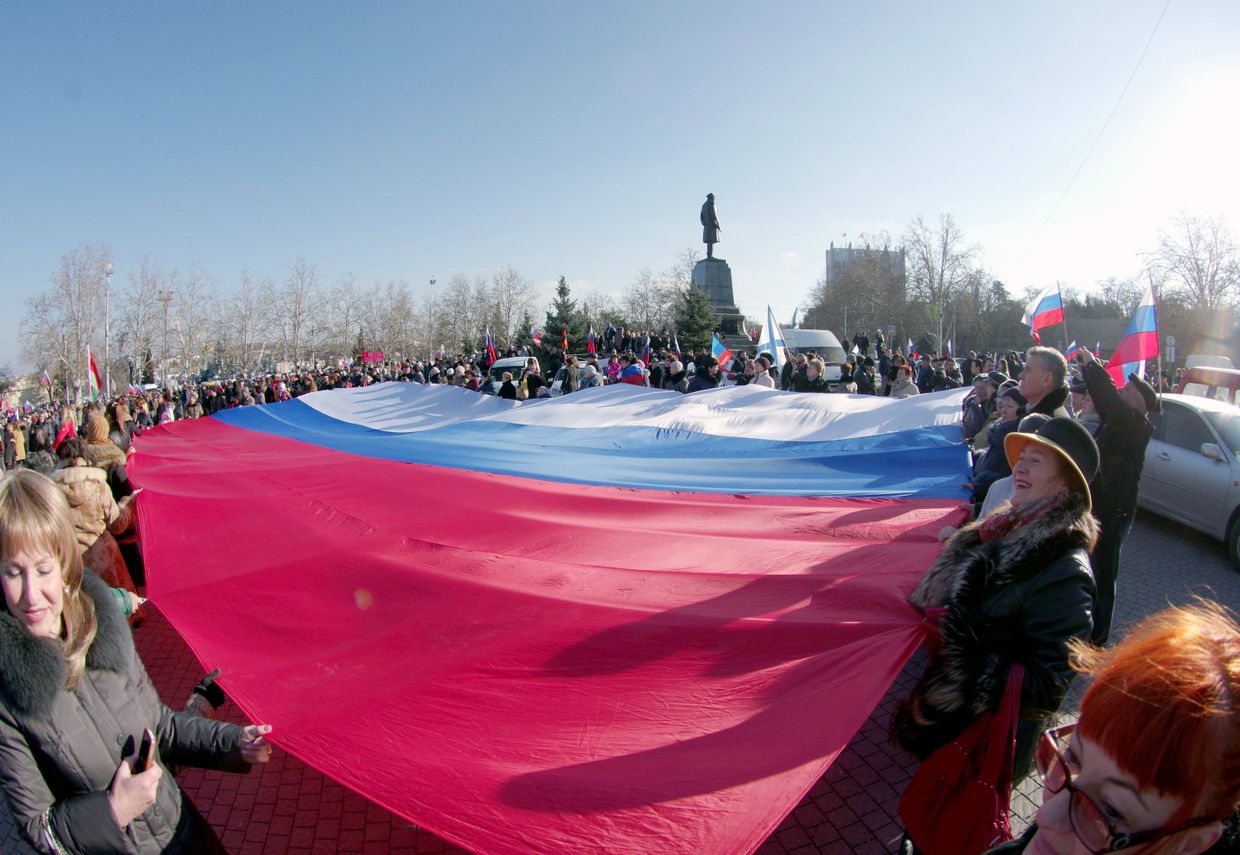 Митинг движения Антимайдан в Крыму