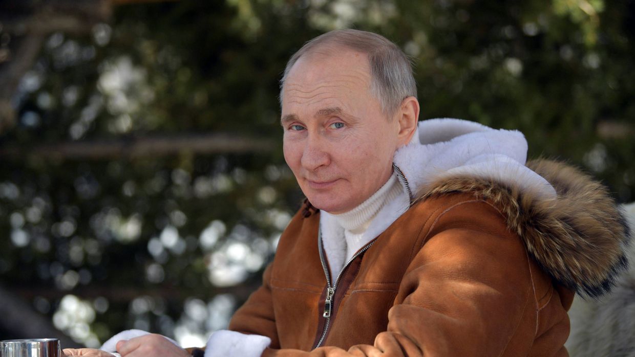 Отдых президента РФ В. Путина в Сибири