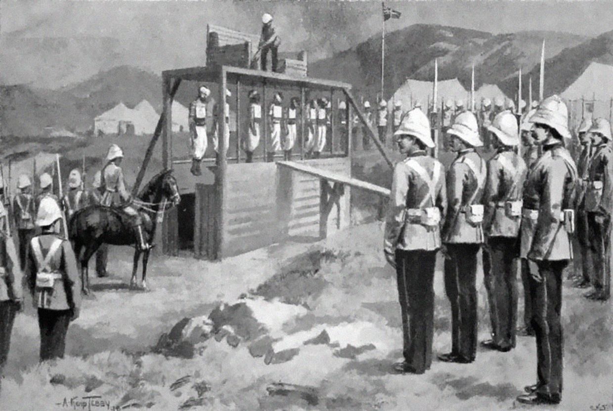 Казнь турецких солдат британскими военными в Ираклионе, Крит