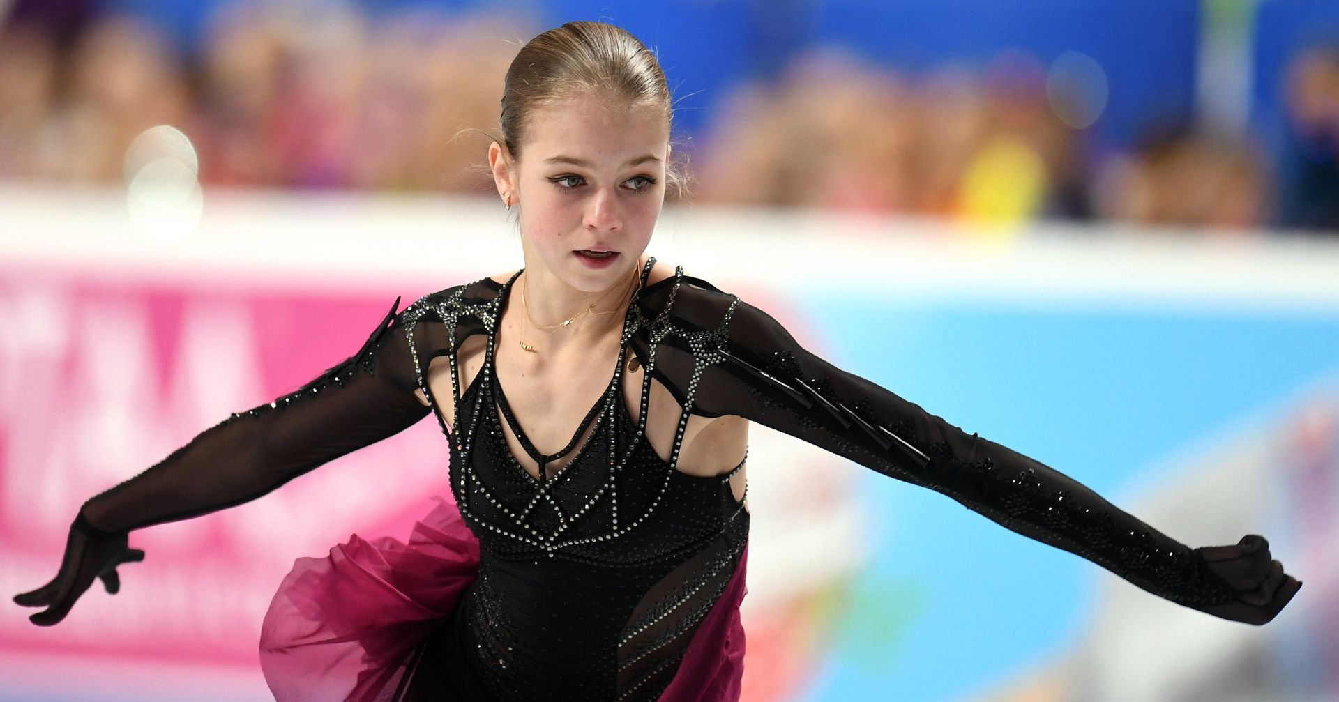 Александра Трусова выступает с произвольной программой в женском одиночном катании на чемпионате России по фигурному катанию в Челябинске - ИноСМИ, 1920, 23.03.2021