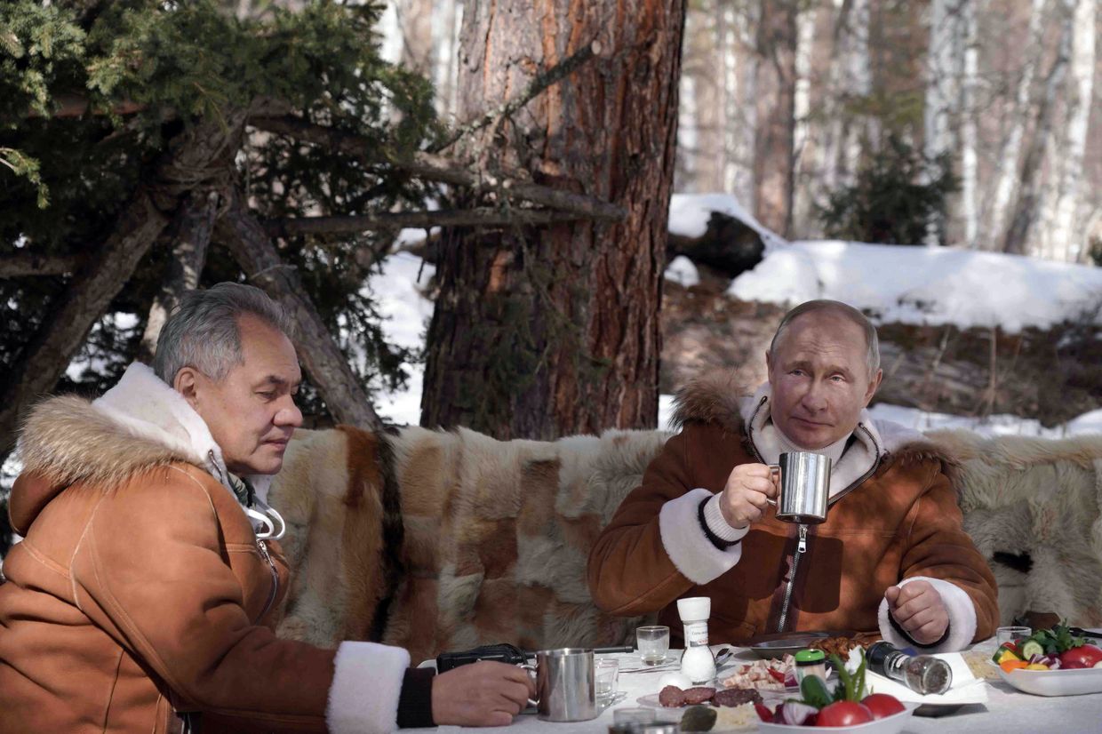 Отдых президента РФ В. Путина в Сибири