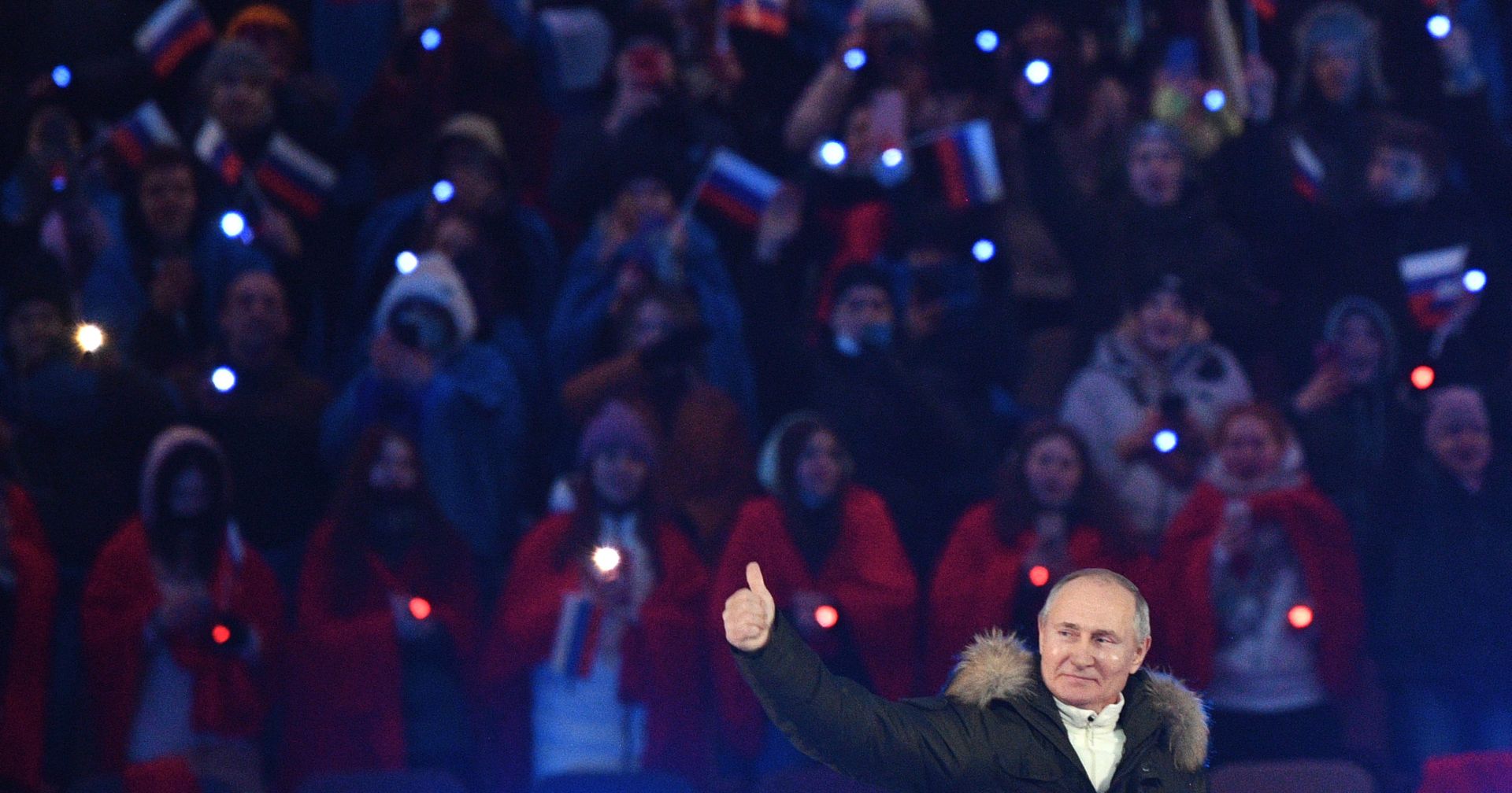 Президент РФ Владимир Путин на концерте в Лужниках - ИноСМИ, 1920, 24.03.2021