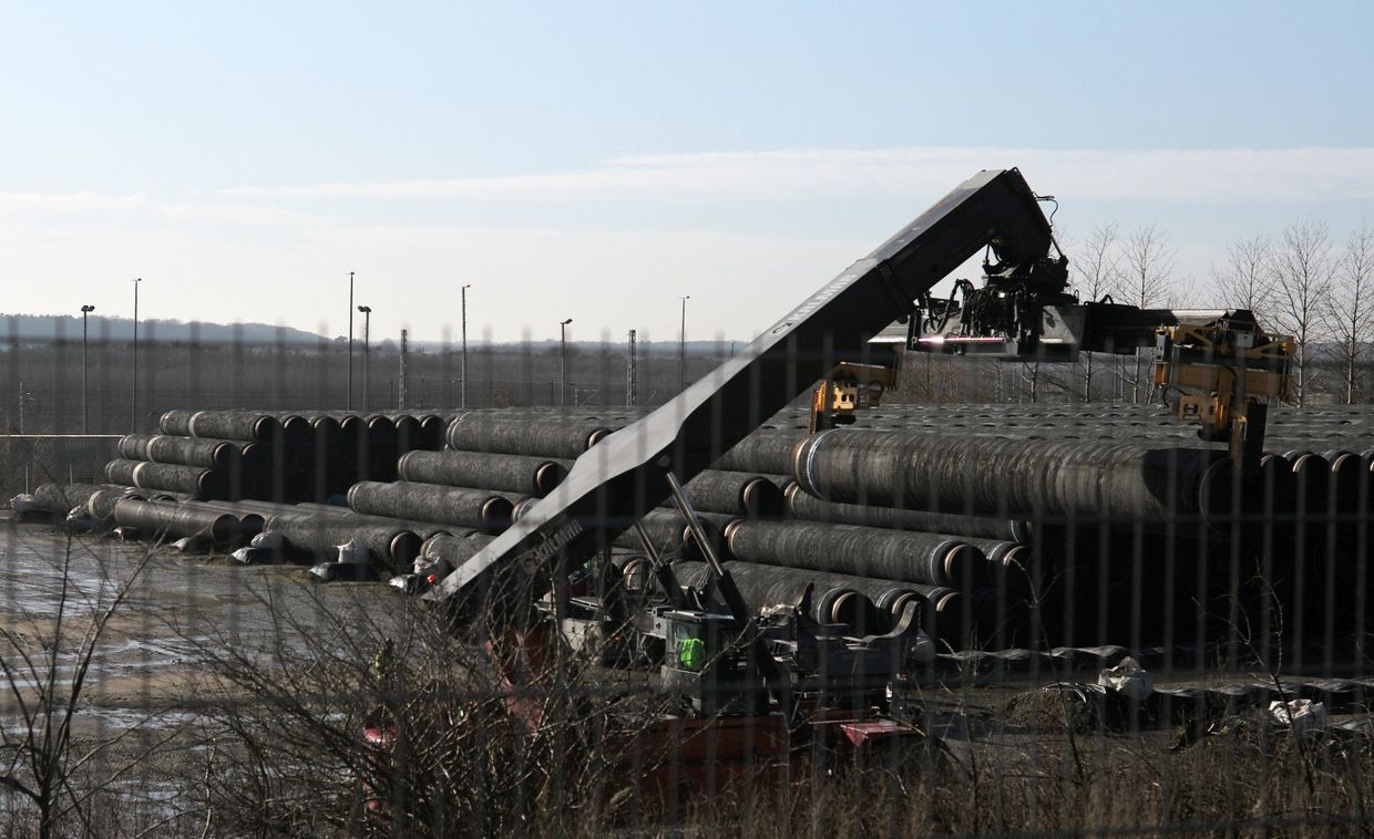 Строительство газопровода Северный поток-2 в Германии