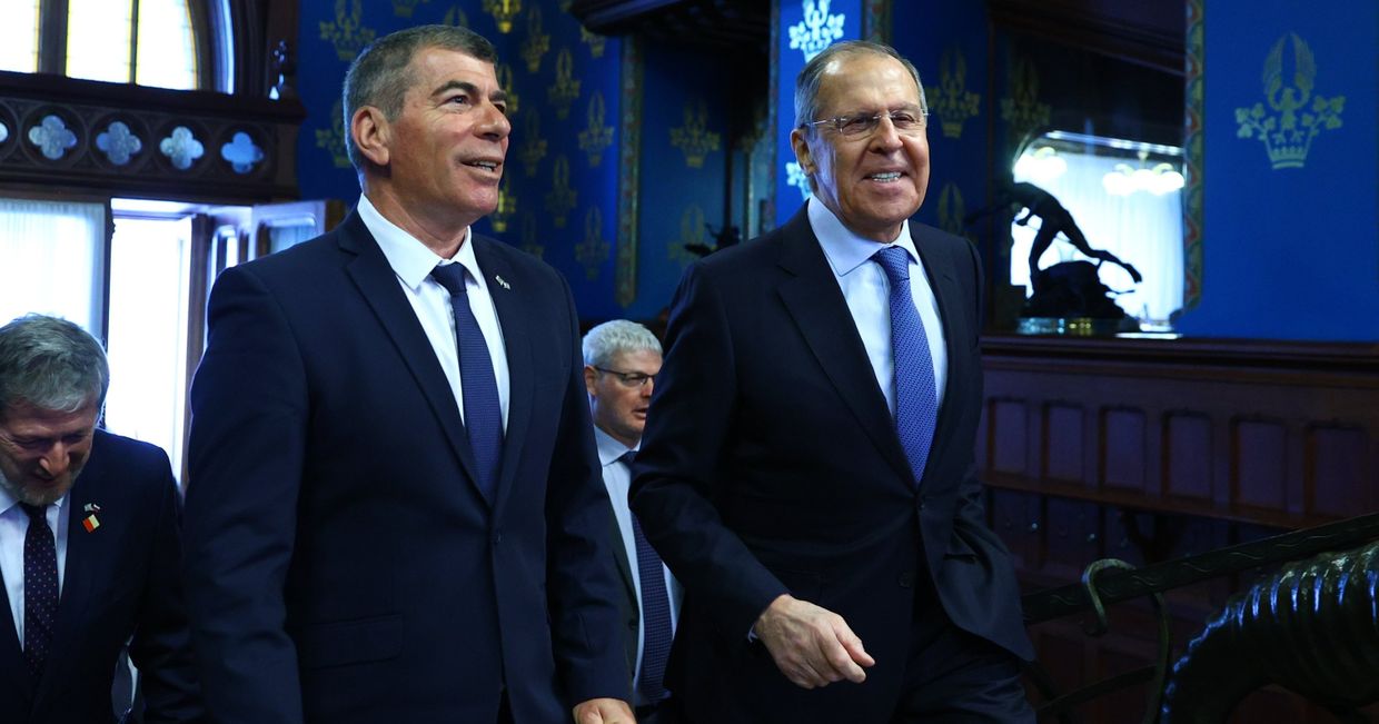 Встреча глав МИД РФ и Израиля С. Лаврова и Г. Ашкенази