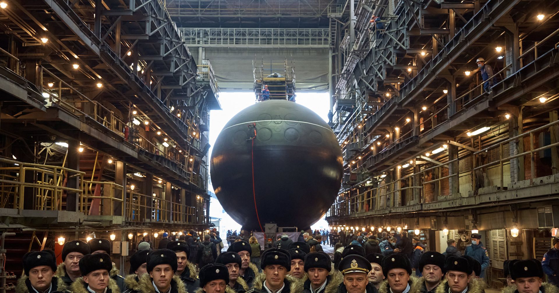 Спуск на воду подлодки Магадан для ВМФ России - ИноСМИ, 1920, 09.04.2021