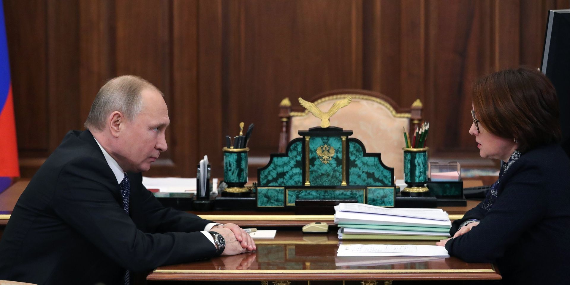 Встреча президента РФ В. Путина с председателем Центробанка Э. Набиуллиной - ИноСМИ, 1920, 17.12.2022