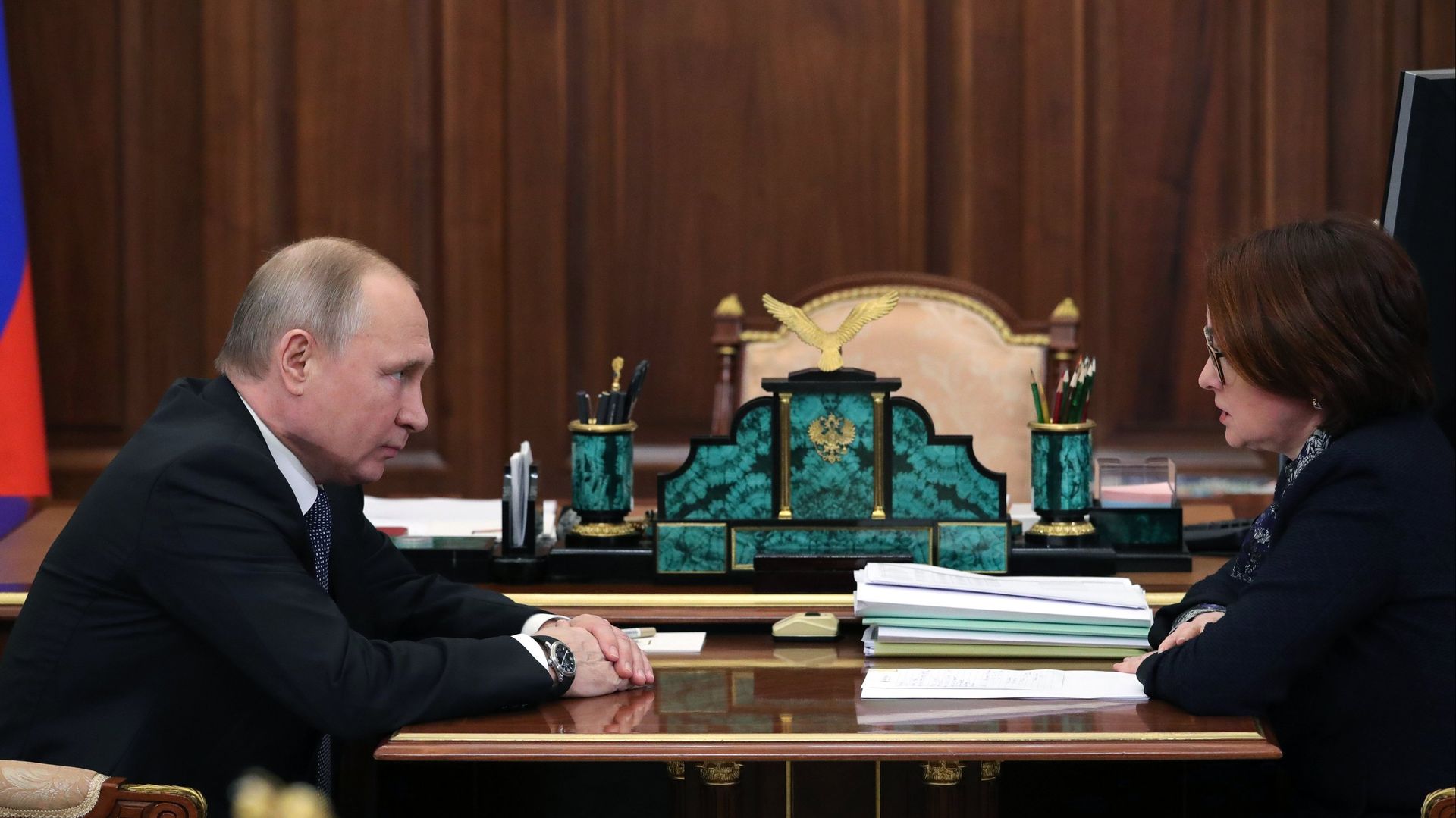 Встреча президента РФ В. Путина с председателем Центробанка Э. Набиуллиной - ИноСМИ, 1920, 17.12.2022