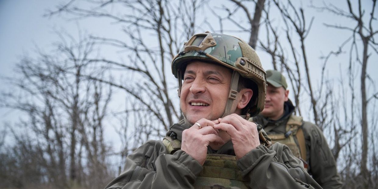 Рабочая поездка президента Украины Владимира Зеленского в Донбасс