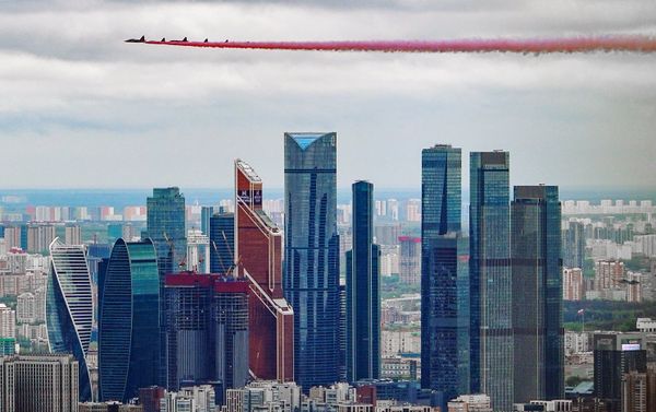 Воздушная часть парада в честь 76-й годовщины Победы