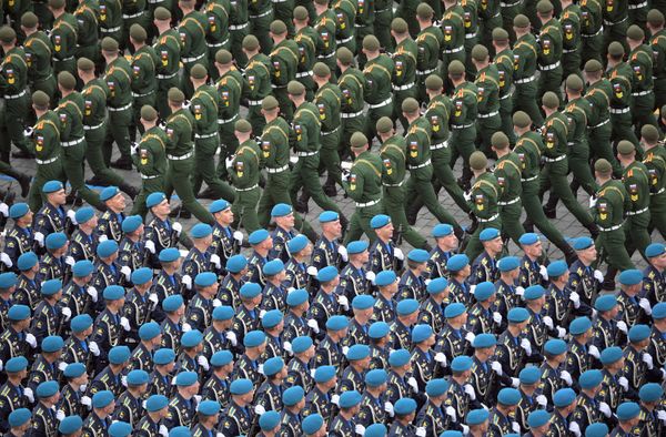 Военный парад в честь 76-й годовщины Победы