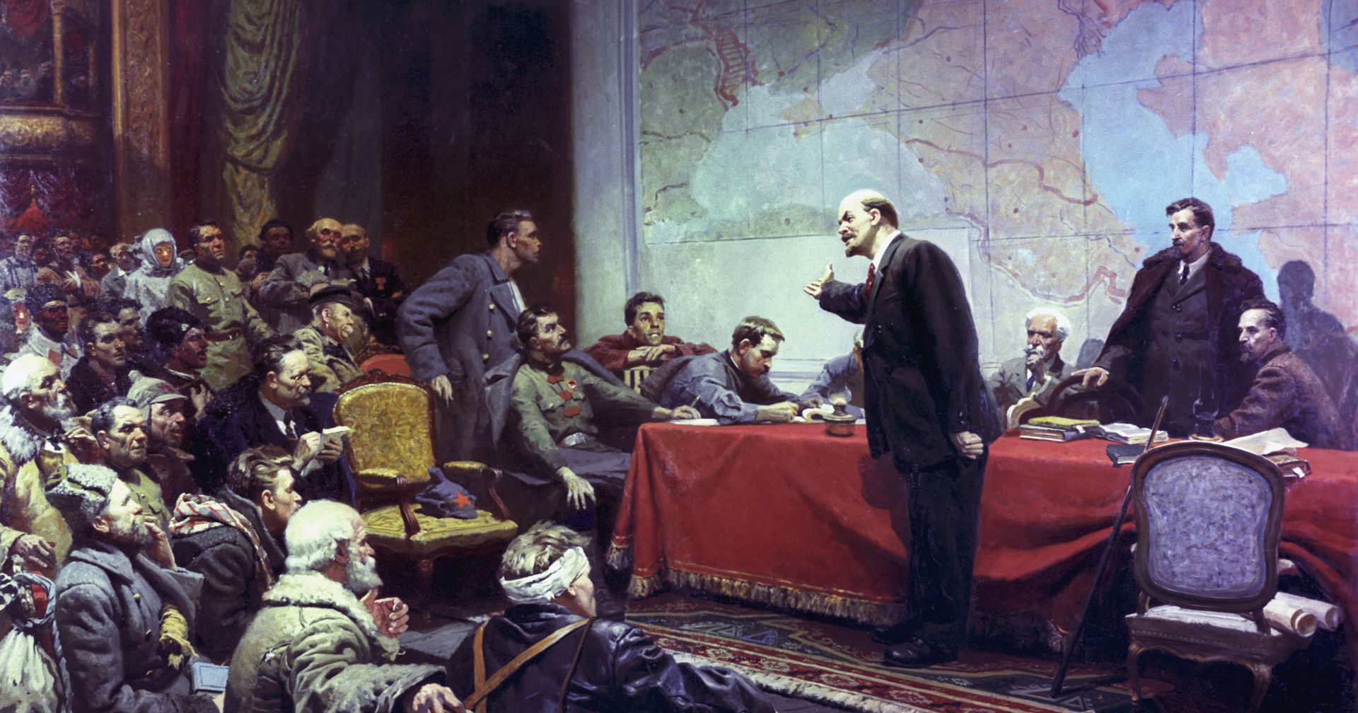 Картина В.И. Ленин у карты ГОЭЛРО. VIII Всероссийский съезд Советов (декабрь 1920 года) - ИноСМИ, 1920, 14.05.2021