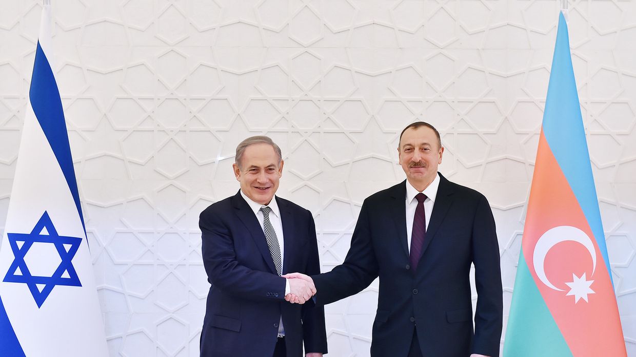 Премьер-министр Израиля Биньямин Нетаньяху и президент Азербайджана Ильхам Алиев
