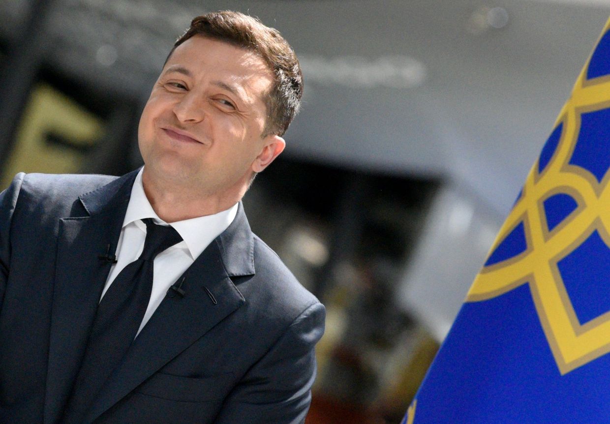 Пресс-конференция президента Украины В. Зеленского