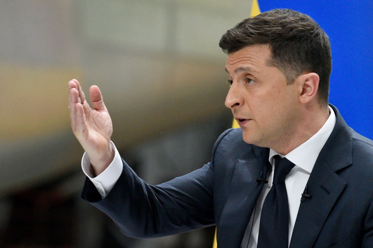 Пресс-конференция президента Украины В. Зеленского Пресс-конференция президента Украины В. Зеленского