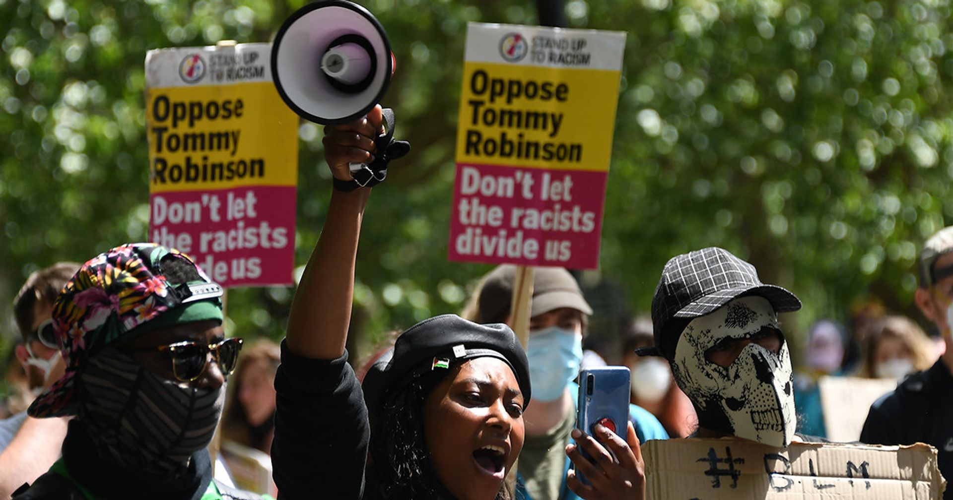 Саша Джонсон из движения Black Lives Matter принимает участие в акции протеста в Гайд-парке в Лондоне - ИноСМИ, 1920, 24.05.2021
