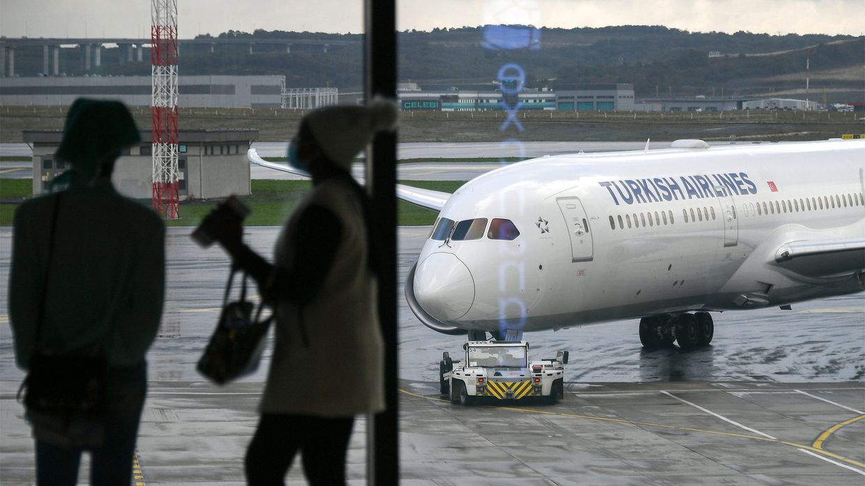 Самолет авиакомпании Turkish Airlines