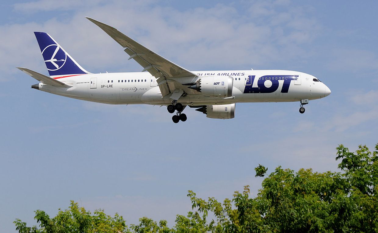 Самолет авиакомпании Polish Airlines