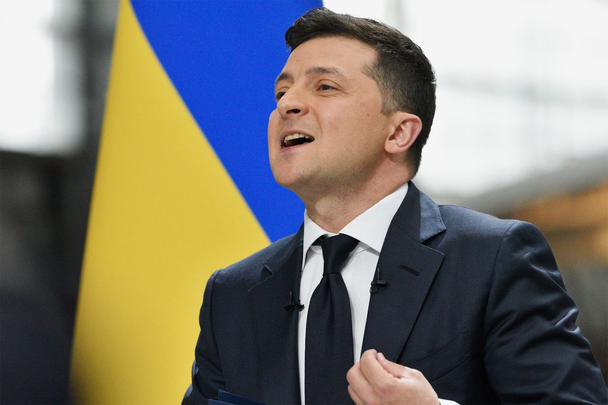 Пресс-конференция президента Украины В. Зеленского