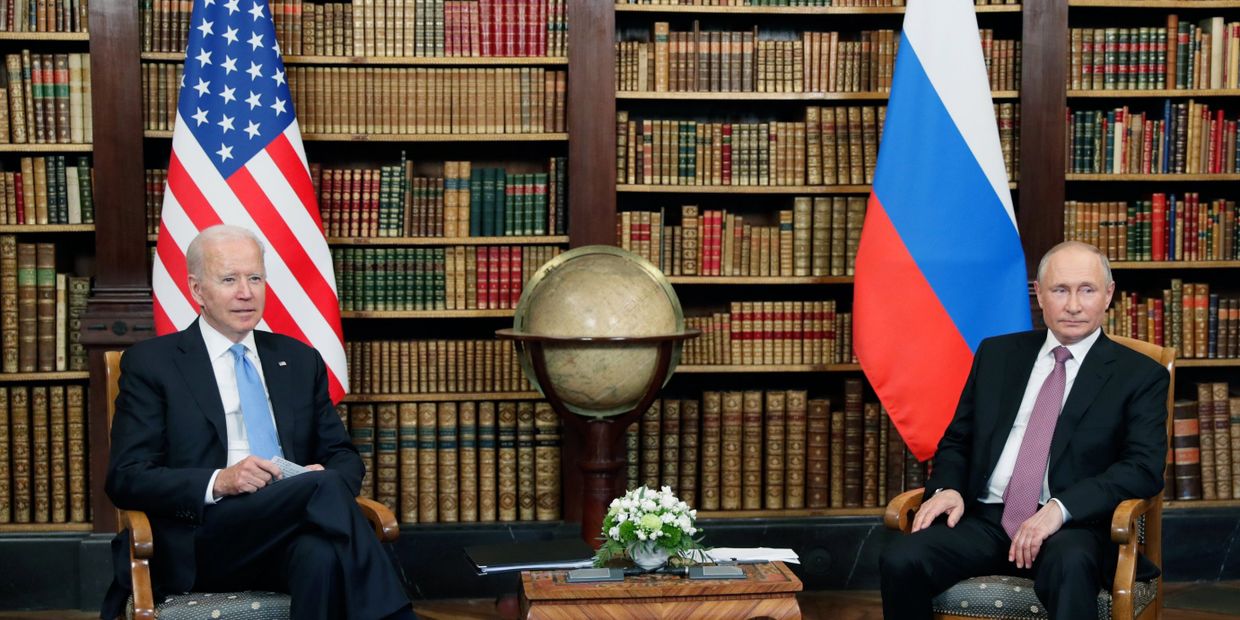 Встреча президентов России и США Владимира Путина и Джо Байдена в Женеве 16 июня 2021 года