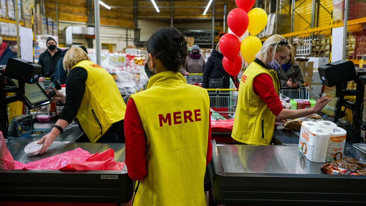 Магазин российской торговой сети Светофор (Mere) открылся в Риге