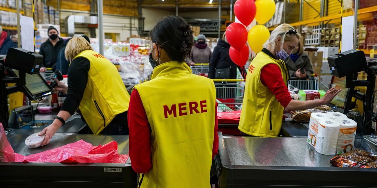 Магазин российской торговой сети Светофор (Mere) открылся в Риге