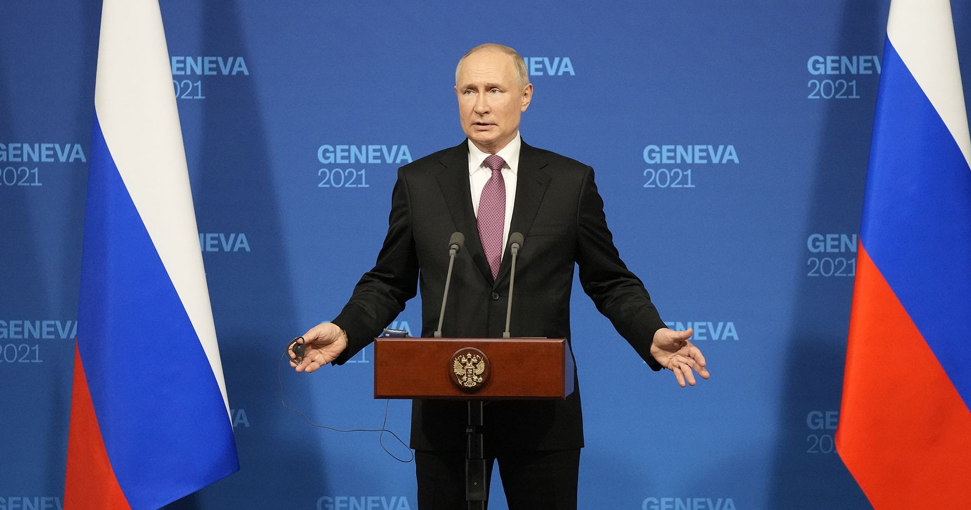 Президент РФ Владимир Путин на пресс-конференции в Женеве - ИноСМИ, 1920, 17.06.2021