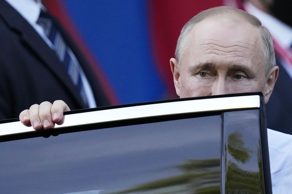 Владимир Путин после встречи с Джо Байденом в Женеве, Швейцария