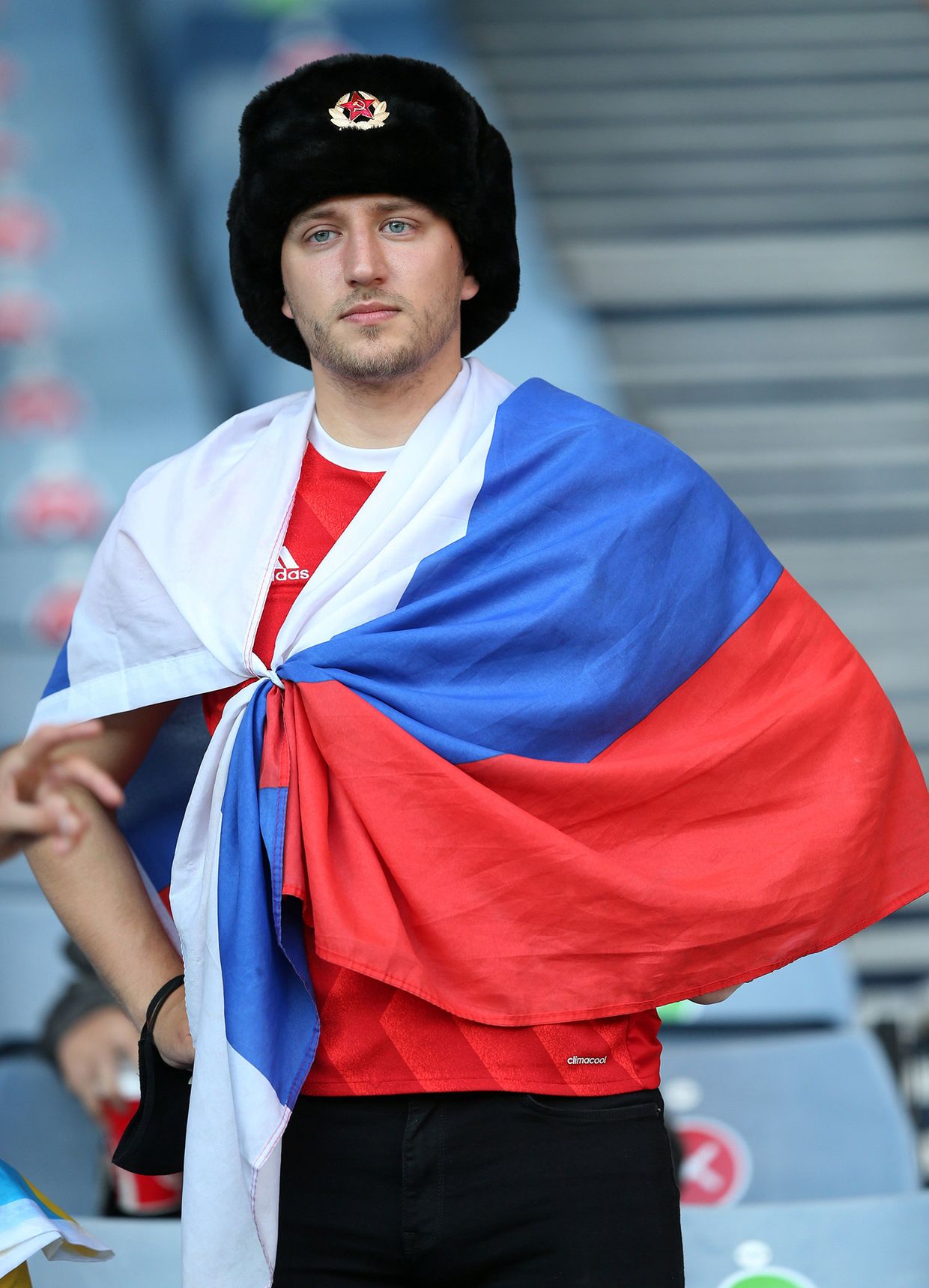Российский болельщик Денис Смоленский
