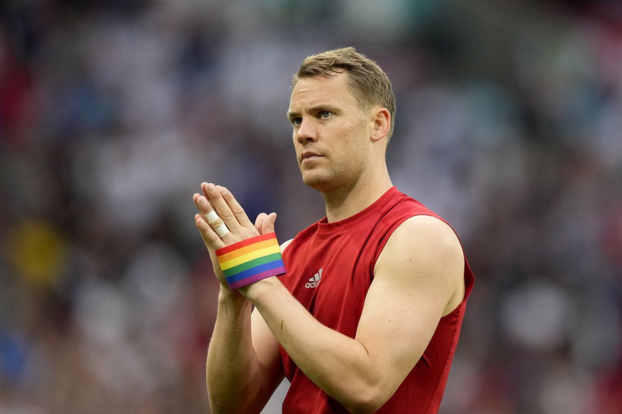 Капитан сборной Германии Мануэль Нойер (Manuel Neuer) на матче Евро-2020