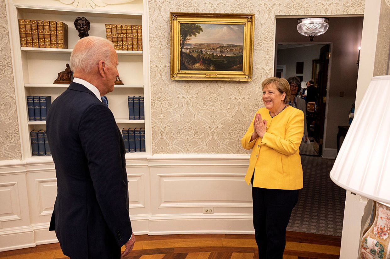 Канцлер Германии Ангела Меркель и президент Джо Байден