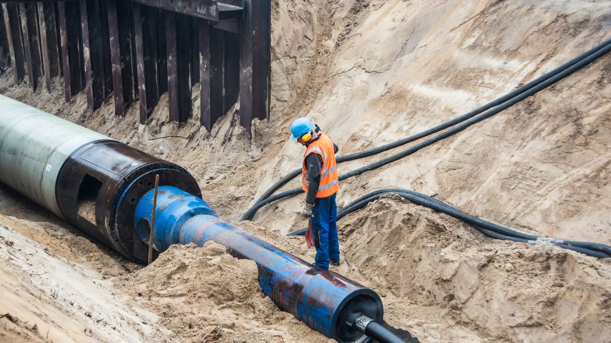 Строительство газопровода «Северный поток — 2» в Германии