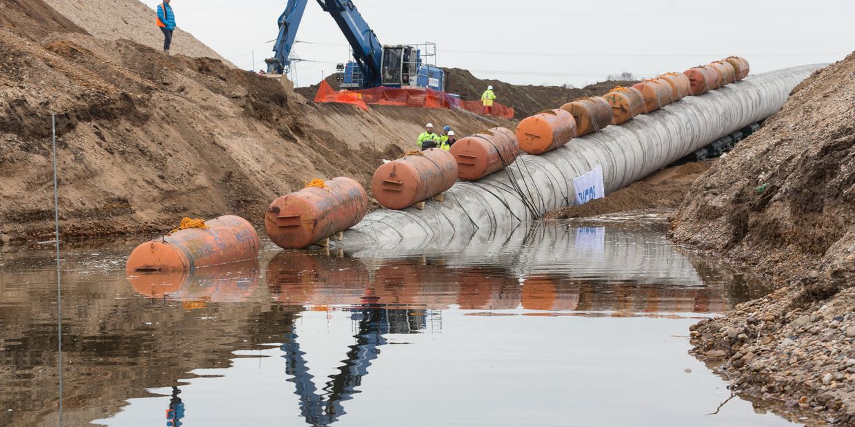 Строительство газопровода «Северный поток — 2» в Германии