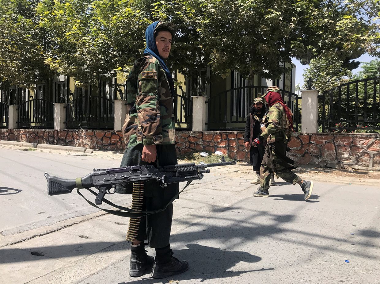 Боевики движения Талибан* в Кабуле, Афганистан