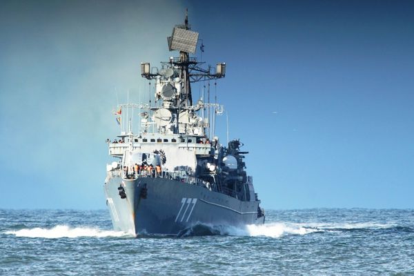 Прибытие сторожевого корабля Ярослав Мудрый в Балтийск