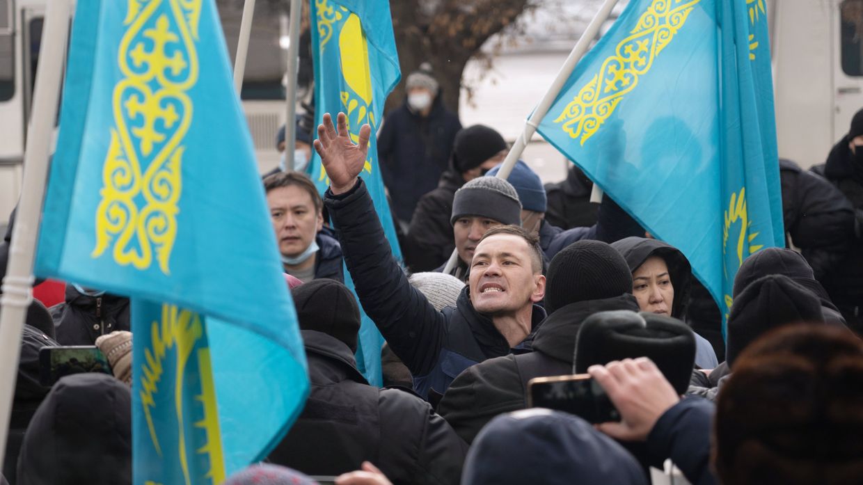 Митинг в День независимости Казахстана в Алма-Ате