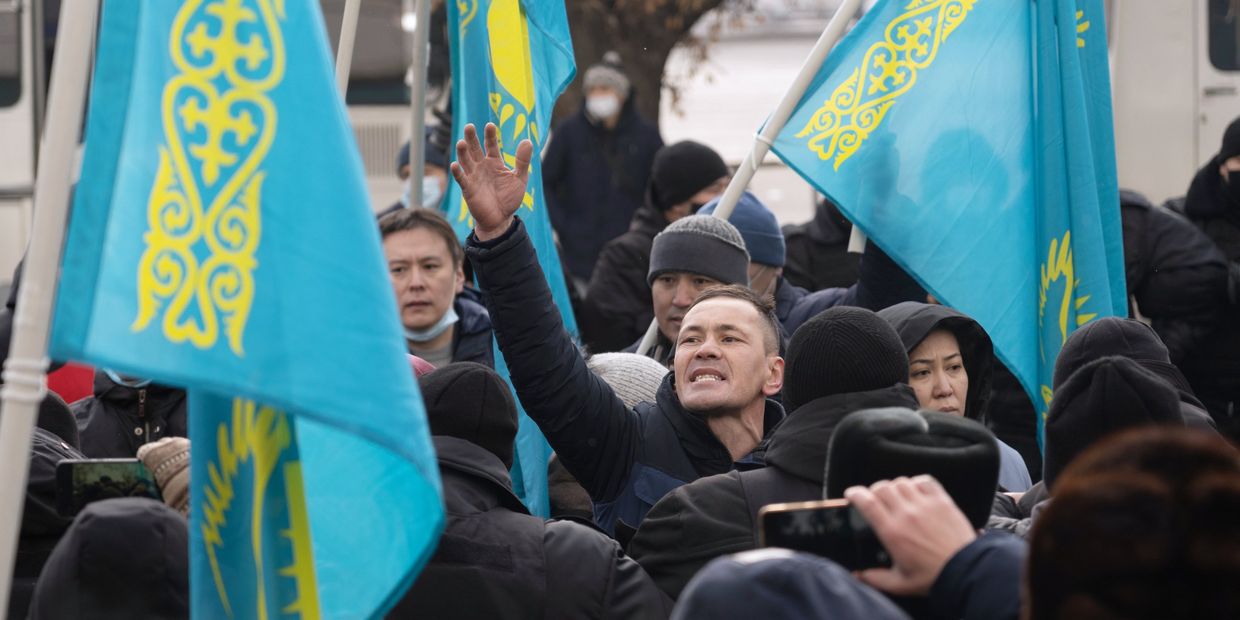 Митинг в День независимости Казахстана в Алма-Ате