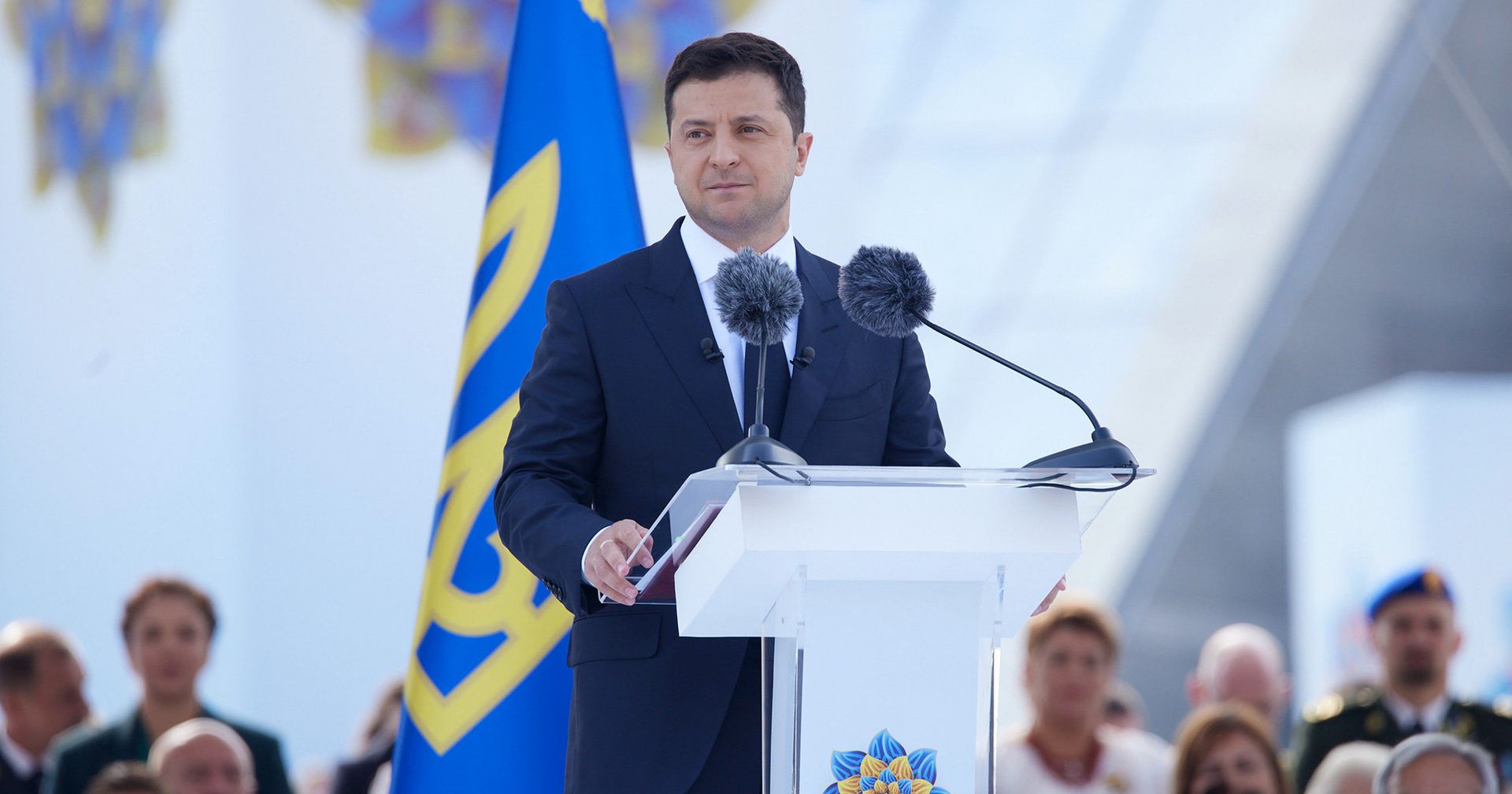 Президент Украины Владимир Зеленский произносит речь - ИноСМИ, 1920, 25.08.2021