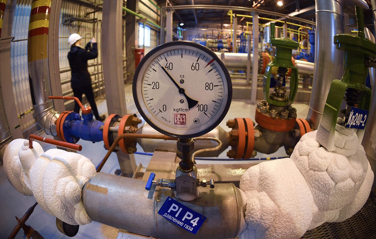 Компрессорная станция на газовом месторождении Бованенково на полуострове Ямал