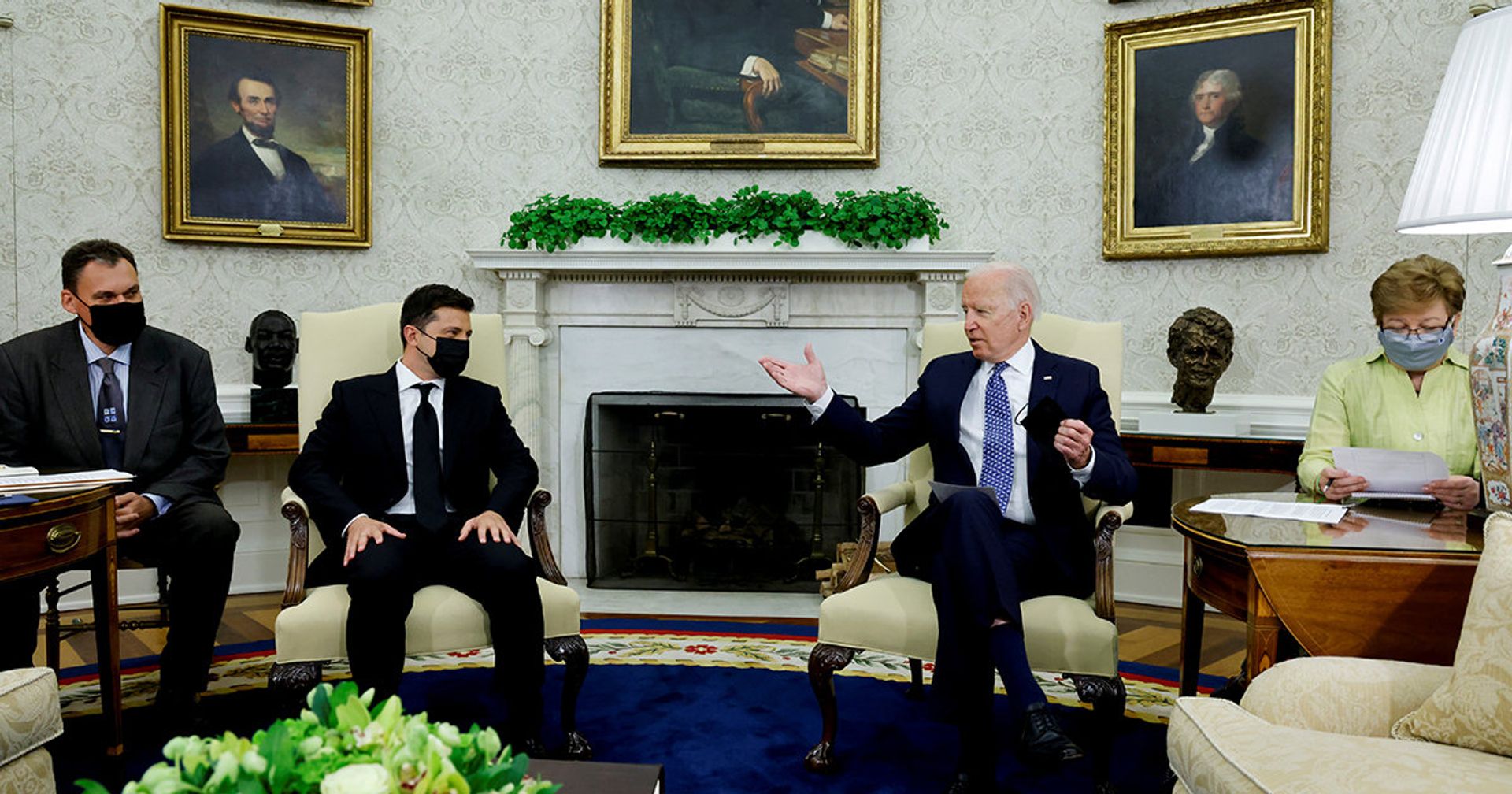 Президент Украины Владимир Зеленский и президент США Джо Байден в Овальном кабинете в Вашингтоне - ИноСМИ, 1920, 03.09.2021